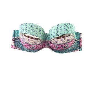Shade Shore boho bandeau bikini top 36B